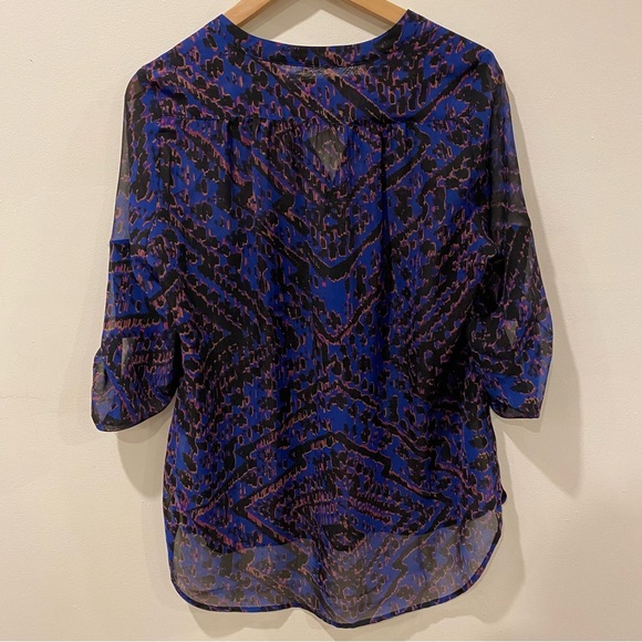 Multicolour sheer top - Picture 9 of 14